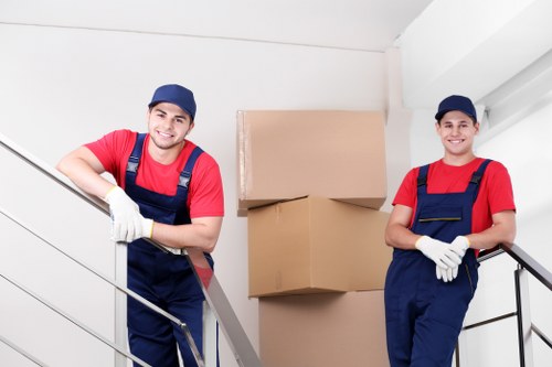 Small removals van loaded with furniture in Westgreen