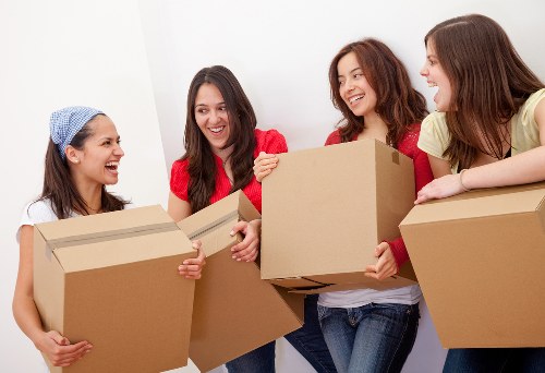 A trained packing team in Westgreen carefully wrapping fragile belongings