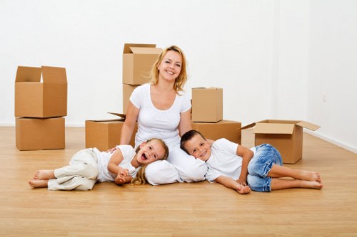 Packed boxes and furniture stored safely in a Westgreen unit